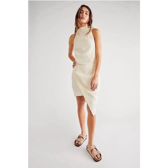 NWT ELLIATT x Free People Keilani Dress in Ivory / Vacation, Chic / Size Medium - Picture 2 of 9